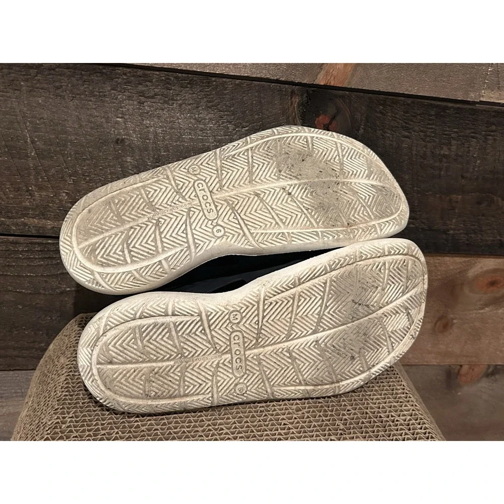 Crocs Iconic Comfort Sling Back Water Crocs‎ Men's Size 6 (M) Navy/White